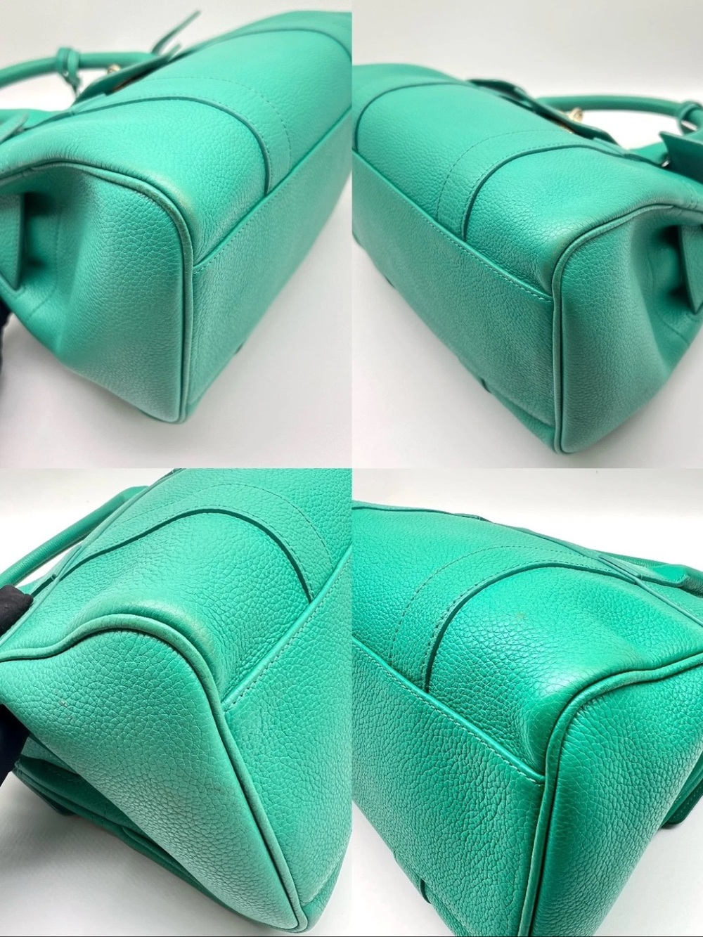 Mulberry Turquoise Leather Satchel - Picture 14 of 16